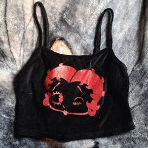 Betty boop crop top